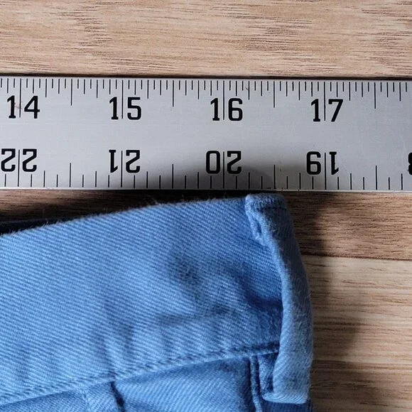 Peter Millar Pilot Twill Shorts Mens Size 33 Blue Chino Pima Cotton Stretch - Picture 7 of 15